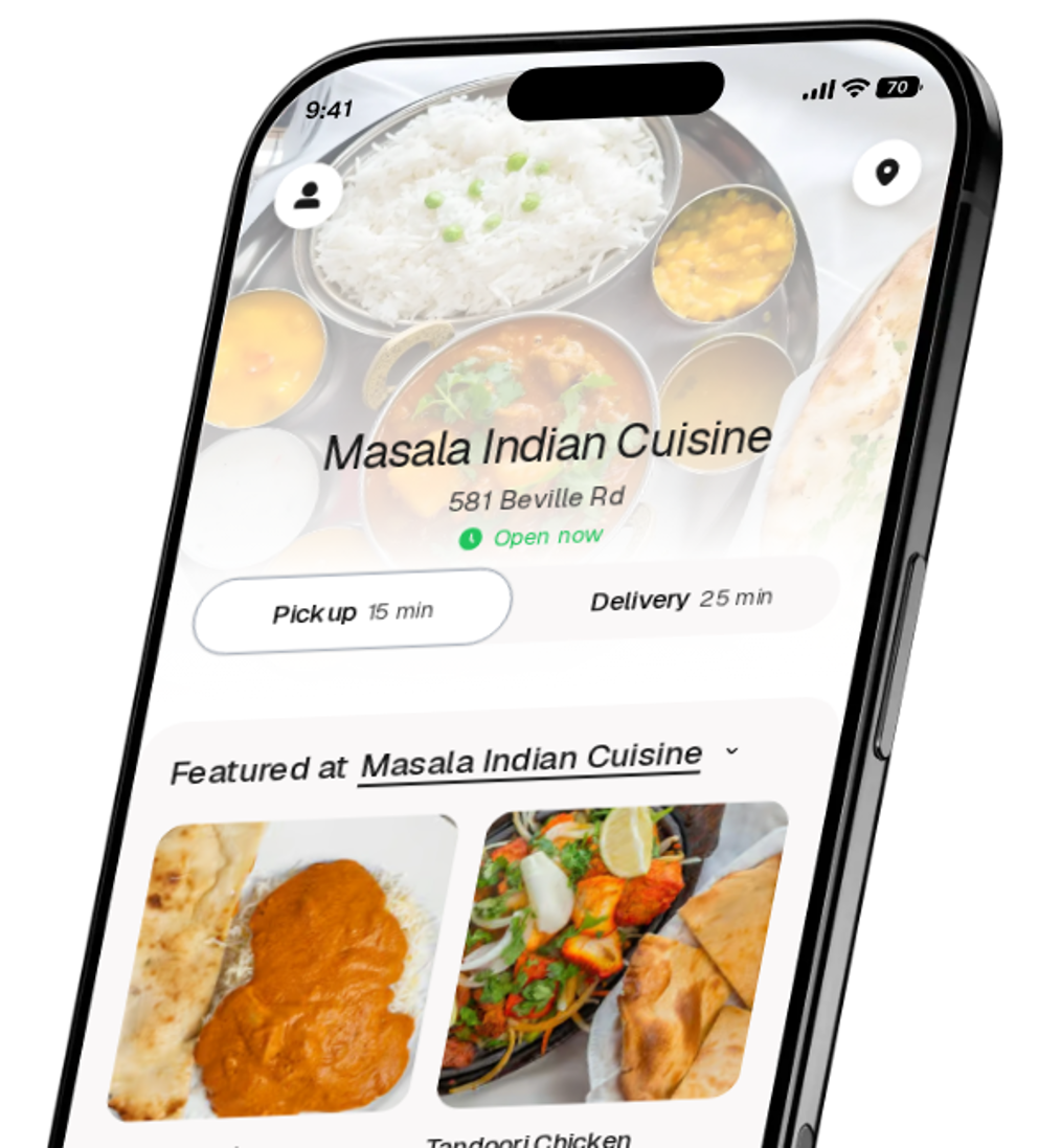 Masala Indian Cuisine app preview